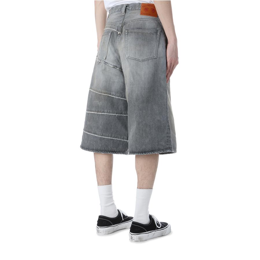 【P5倍】Switching Denim Wide Bermuda Pants FULL COUNT x KAMIYA - BLACK (G14FC102) KAMIYA(カミヤ) |  | 02