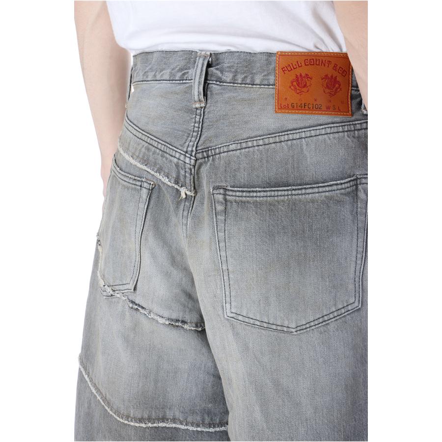 【P5倍】Switching Denim Wide Bermuda Pants FULL COUNT x KAMIYA - BLACK (G14FC102) KAMIYA(カミヤ) |  | 03