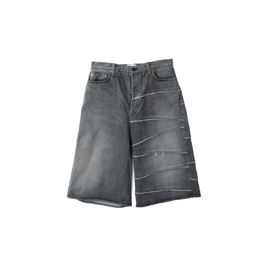 【P5倍】Switching Denim Wide Bermuda Pants FULL COUNT x KAMIYA - BLACK (G14FC102) KAMIYA(カミヤ) |  | 05