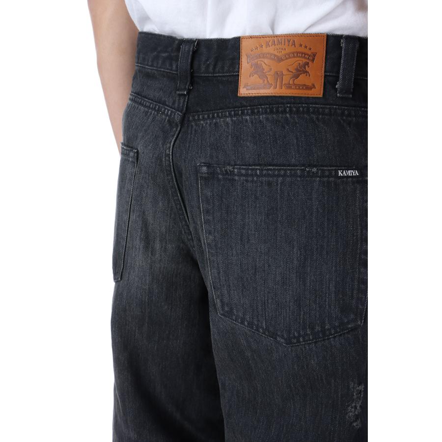 【P5倍】Denim Wide Pants - BLACK (G14PT036) KAMIYA(カミヤ) |  | 04