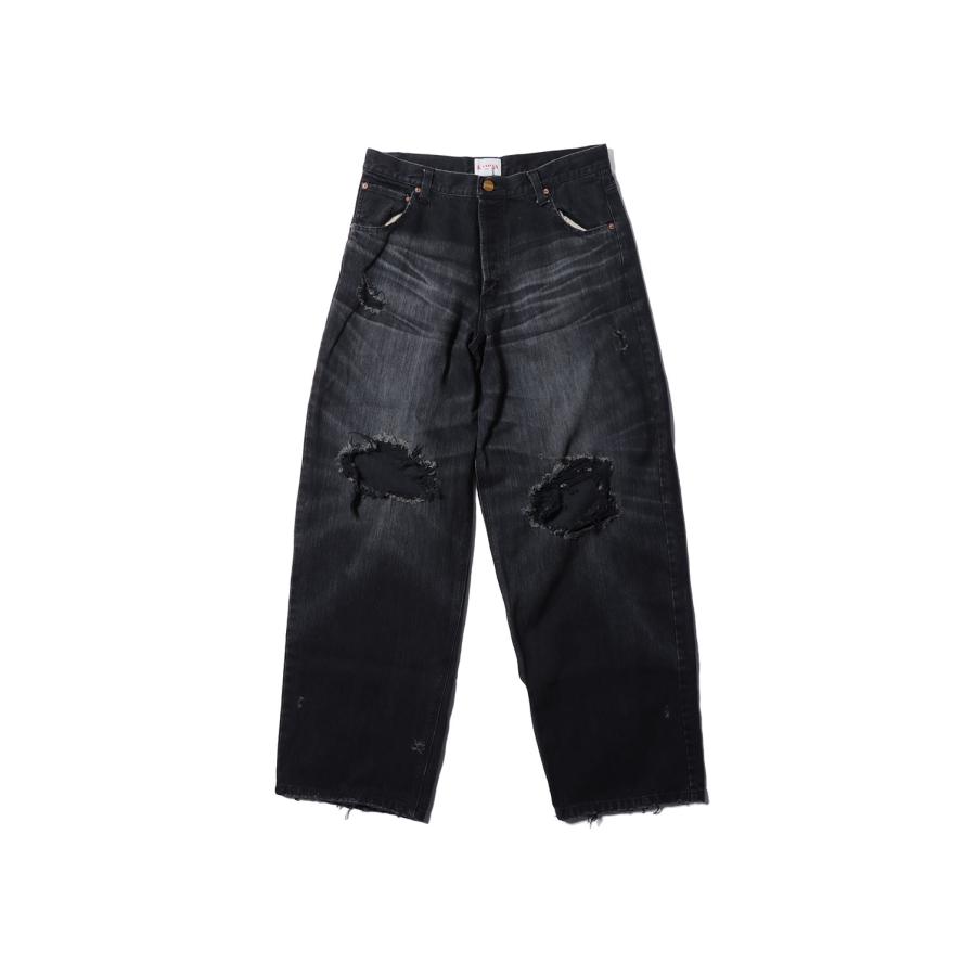 【P5倍】Denim Wide Pants - BLACK (G14PT036) KAMIYA(カミヤ) |  | 06
