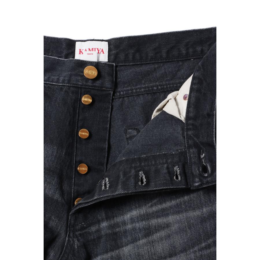 【P5倍】Denim Wide Pants - BLACK (G14PT036) KAMIYA(カミヤ) |  | 08