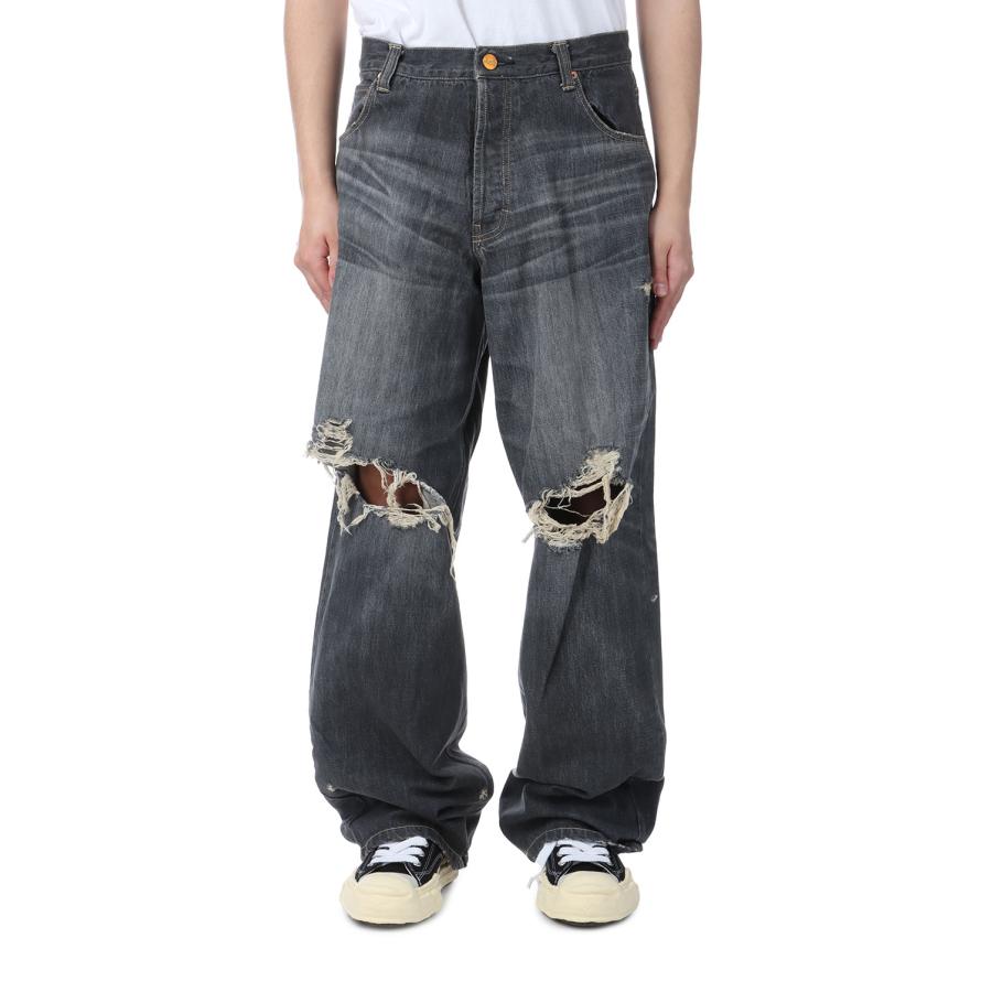 【P5倍】Denim Wide Pants - GRAY (G14PT036) KAMIYA(カミヤ) |  | 01