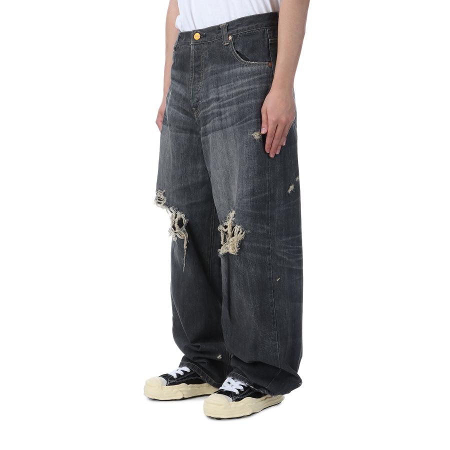 Denim Wide Pants - GRAY (G14PT036) KAMIYA(カミヤ)の画像