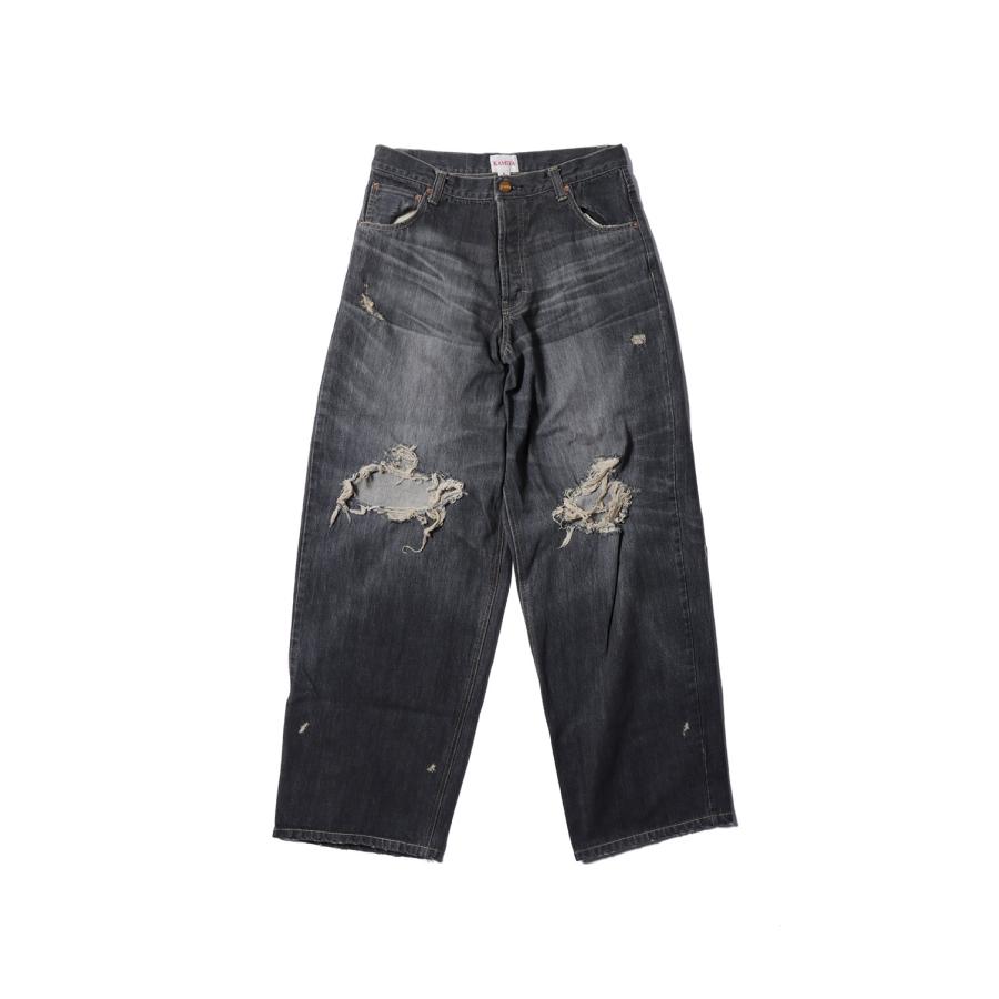 Denim Wide Pants - GRAY (G14PT036) KAMIYA(カミヤ)の画像