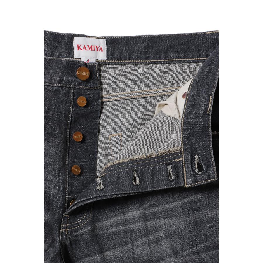 Denim Wide Pants - GRAY (G14PT036) KAMIYA(カミヤ)の画像