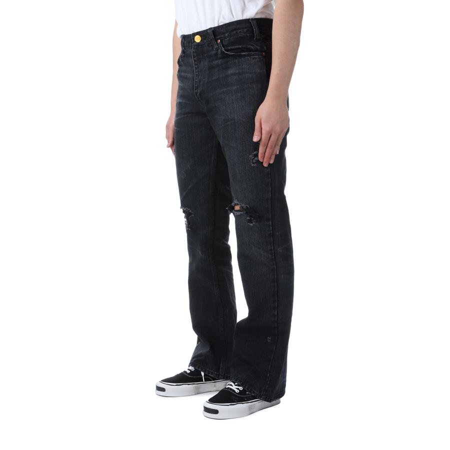【P5倍】Denim Flare Pants - BLACK (G14PT037) KAMIYA(カミヤ) |  | 02