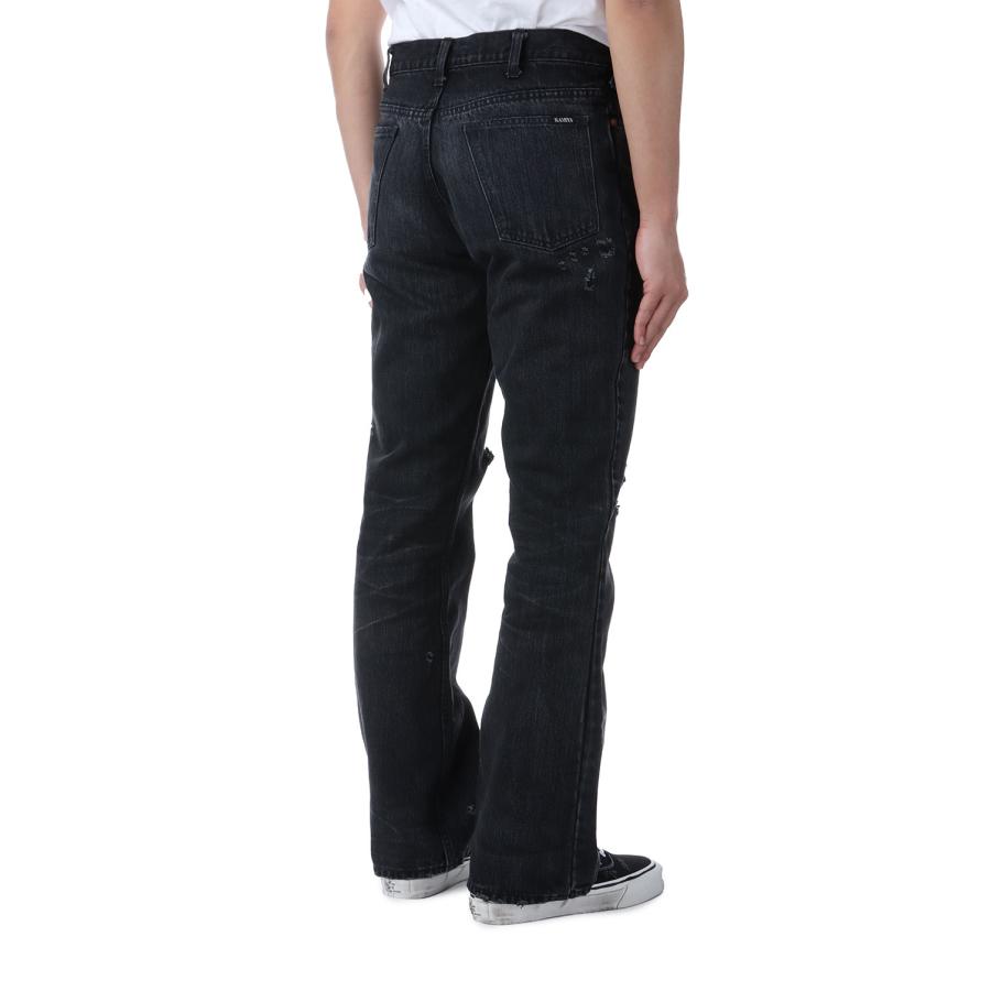 【P5倍】Denim Flare Pants - BLACK (G14PT037) KAMIYA(カミヤ) |  | 03
