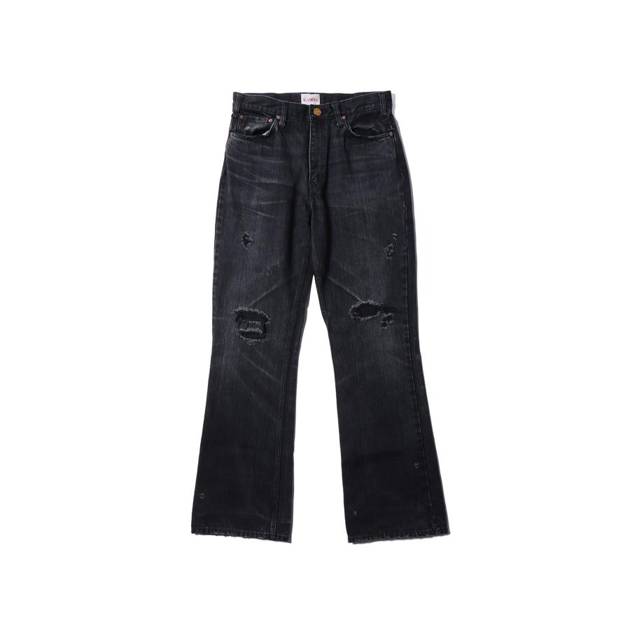 【P5倍】Denim Flare Pants - BLACK (G14PT037) KAMIYA(カミヤ) |  | 06