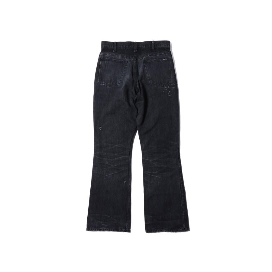 Denim Flare Pants - BLACK (G14PT037) KAMIYA(カミヤ 