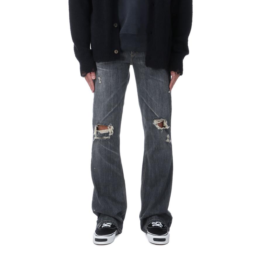 【P5倍】Denim Flare Pants - GRAY (G14PT037) KAMIYA(カミヤ) | 