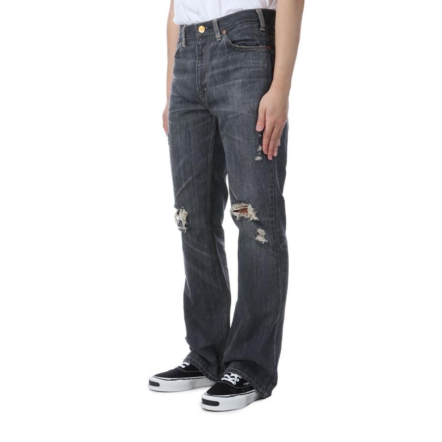 【P5倍】Denim Flare Pants - GRAY (G14PT037) KAMIYA(カミヤ) |  | 02