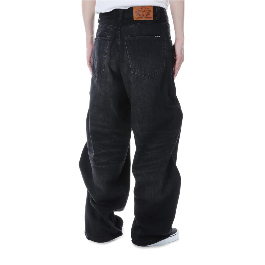 Wire Denim Wide Pants - BLACK (G14PT045) KAMIYA(カミヤ)の画像