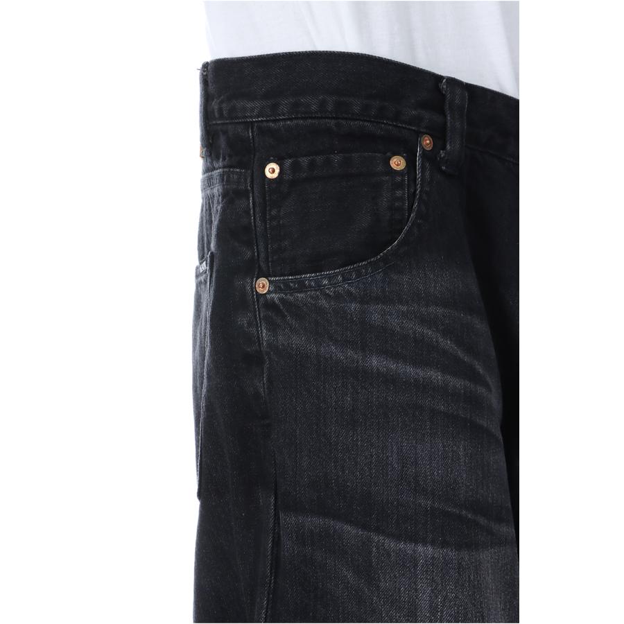 Wire Denim Wide Pants - BLACK (G14PT045) KAMIYA(カミヤ)の画像