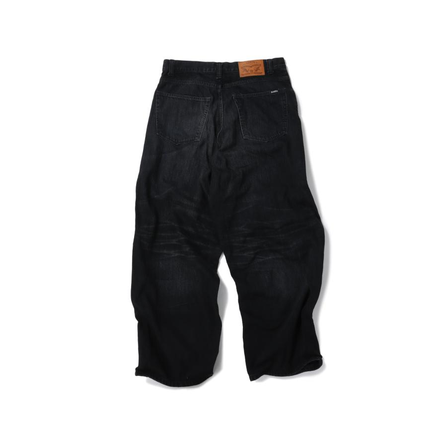Wire Denim Wide Pants - BLACK (G14PT045) KAMIYA(カミヤ)の画像