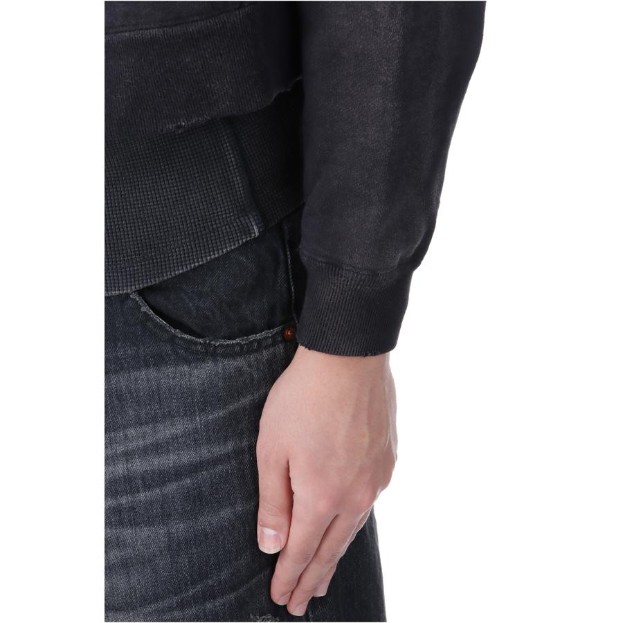 【P5倍】KMY-ROSE Distressed Zip Hoodie - BLACK (G14HD074) KAMIYA(カミヤ) |  | 05