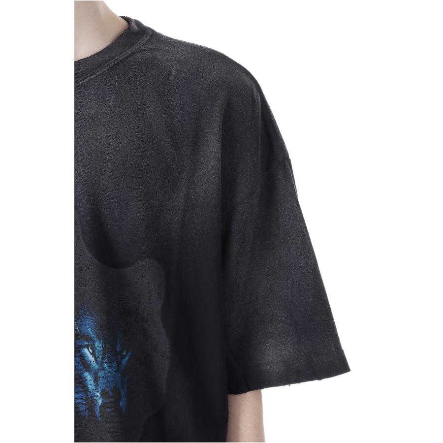 【P5倍】KMY-WOLF Distressed Tee - BLACK (G14TS084) KAMIYA(カミヤ) |  | 03