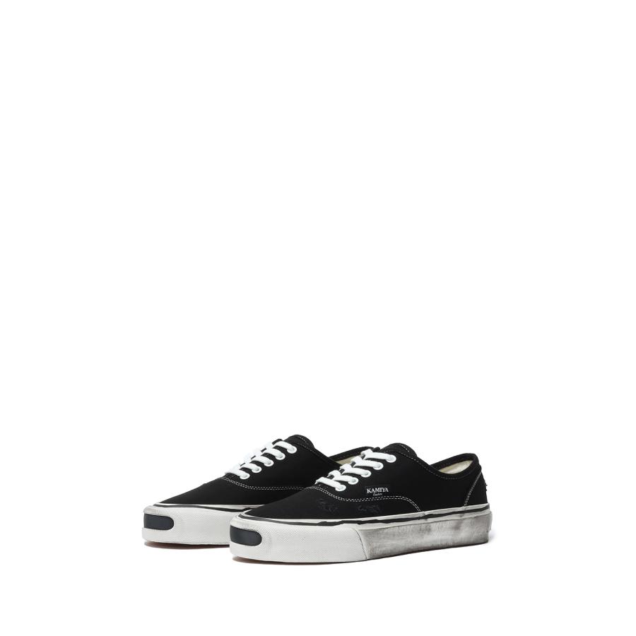【P5倍】Herc Distressed Vulcanized Sneaker - BLACK (G13FW702) KAMIYA(カミヤ) |  | 03