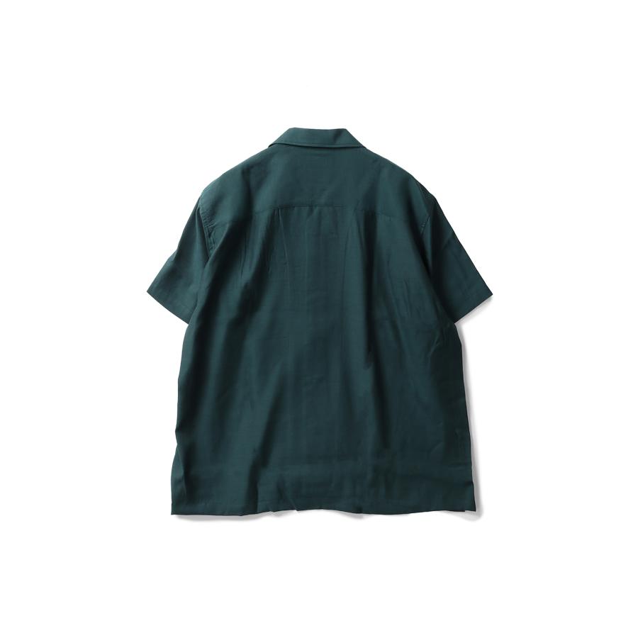 SALE / 10%OFF】OPEN COLLOR S/S SHIRTS - GREEN (251-60304