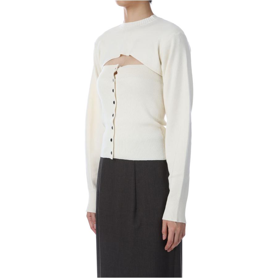 【SALE / 50%OFF】Layered Knit Combi -IVORY (62510514) anuke(アンヌーク)