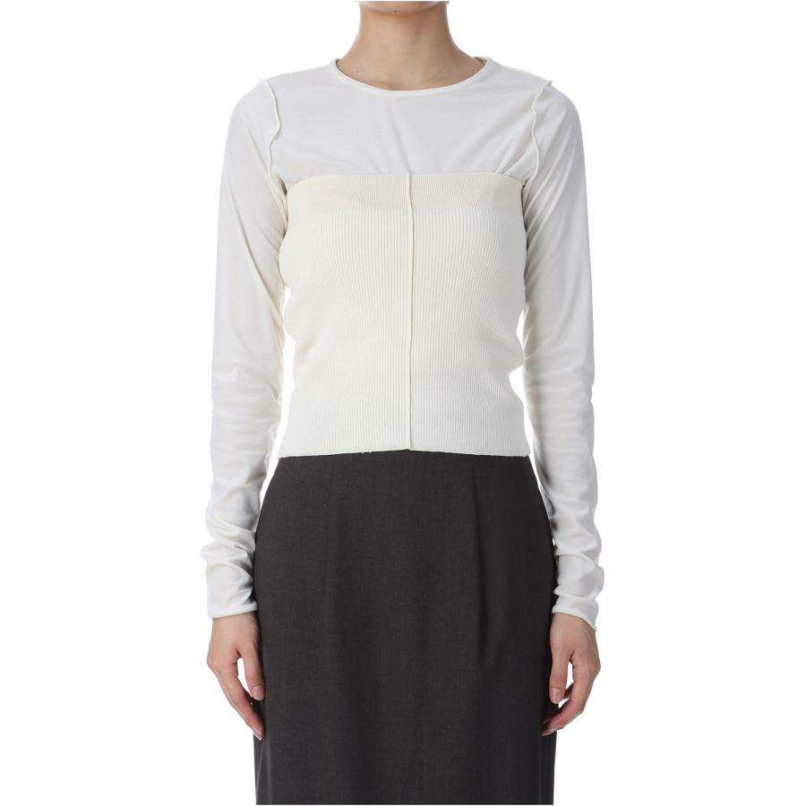 【SALE / 50%OFF】Layered Knit Combi -IVORY (62510514) anuke(アンヌーク)