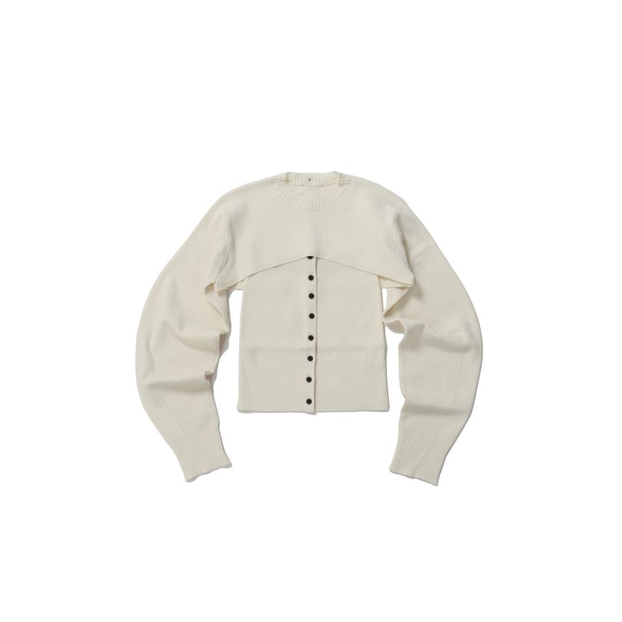 【SALE / 50%OFF】Layered Knit Combi -IVORY (62510514) anuke(アンヌーク)