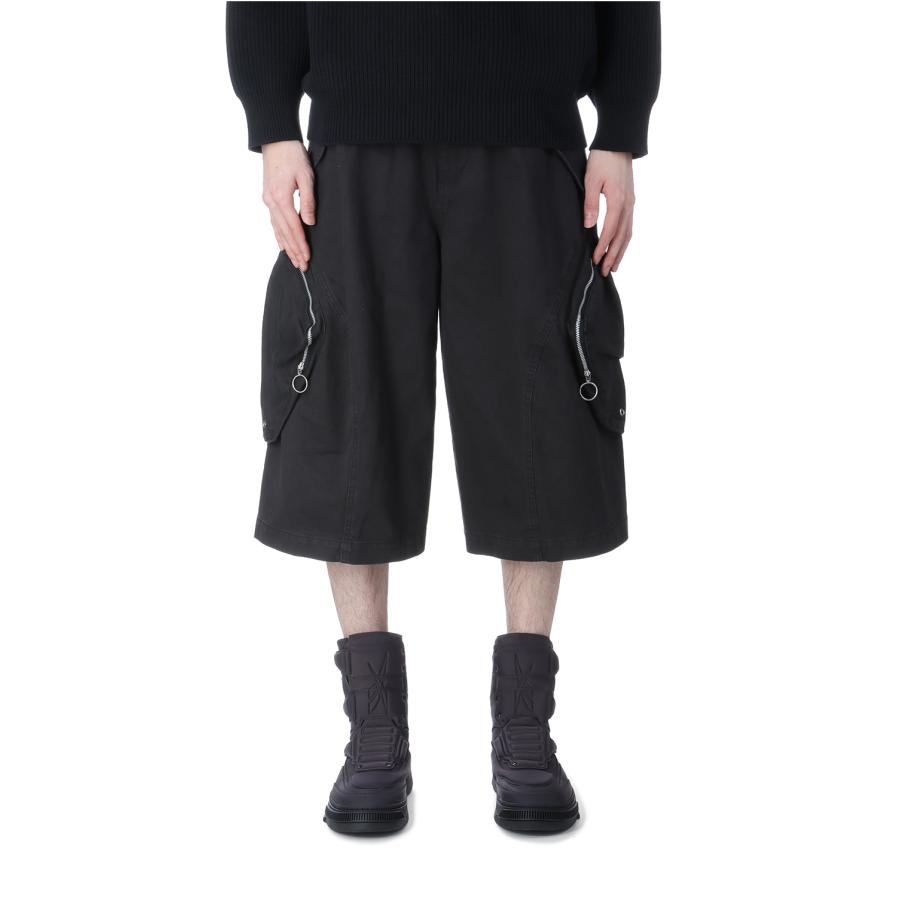 【P5倍 / SALE】3D TWISTED CARGO SHORTS - BLACK (NF251P04) NVRFRGT(ネヴァーフォーゲット) |  | 02