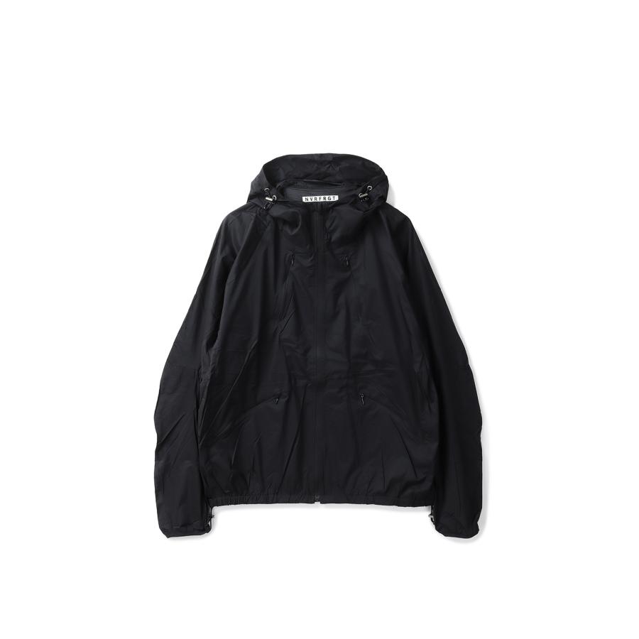 【P5倍 / SALE】PANELED LIGHT WEIGHT HOODED JACKET - BLACK (NF251J02) NVRFRGT(ネヴァーフォーゲット) | 