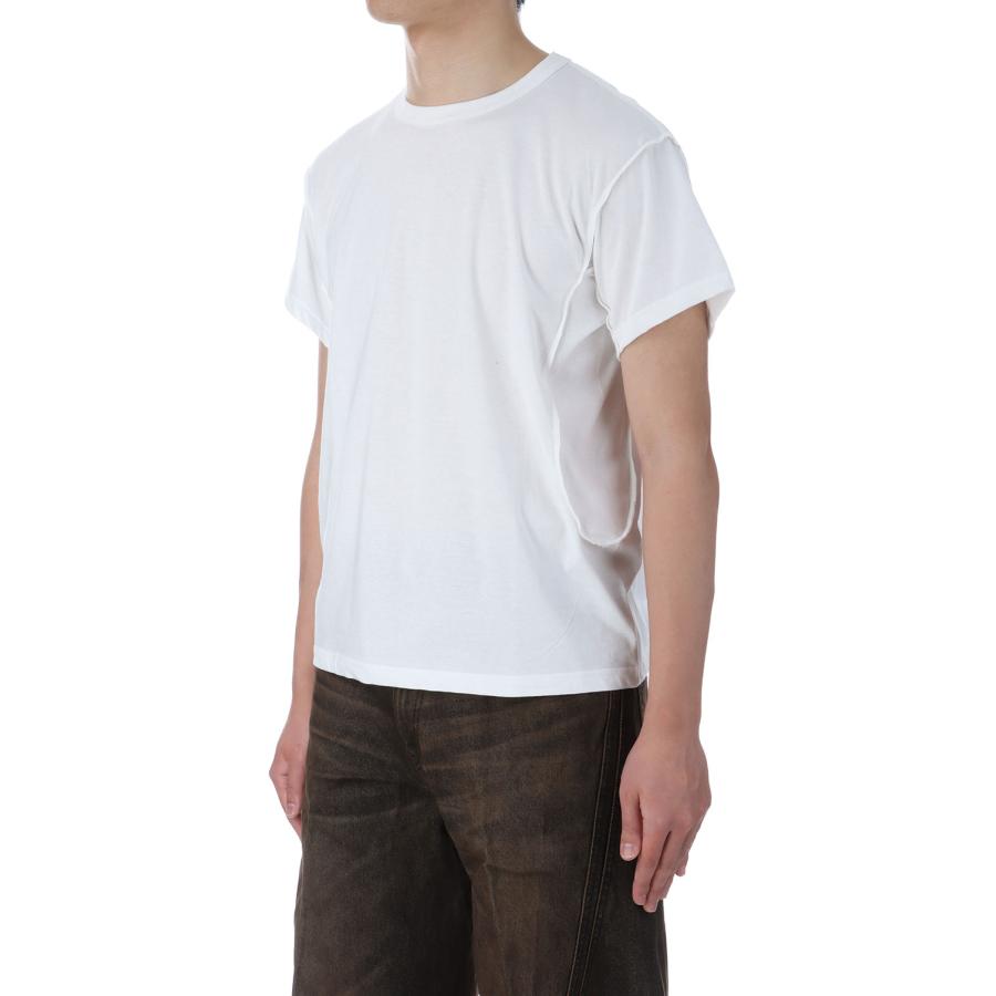 【P5倍 / SALE】HALF SLEEVE T-SHIRT - WHITE (NF251T06) NVRFRGT(ネヴァーフォーゲット) |  | 03