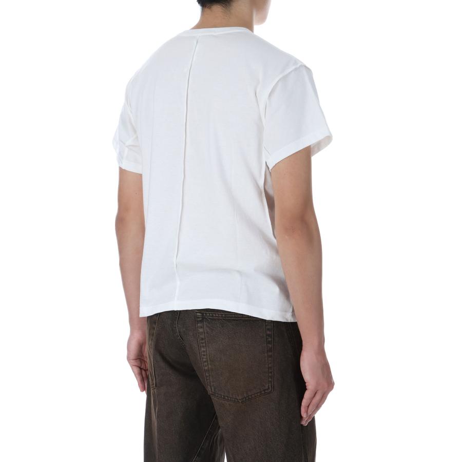 【P5倍 / SALE】HALF SLEEVE T-SHIRT - WHITE (NF251T06) NVRFRGT(ネヴァーフォーゲット) |  | 04