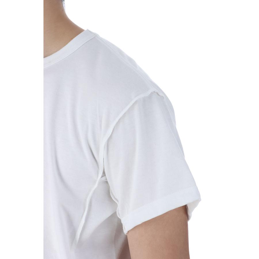 【P5倍 / SALE】HALF SLEEVE T-SHIRT - WHITE (NF251T06) NVRFRGT(ネヴァーフォーゲット) |  | 05