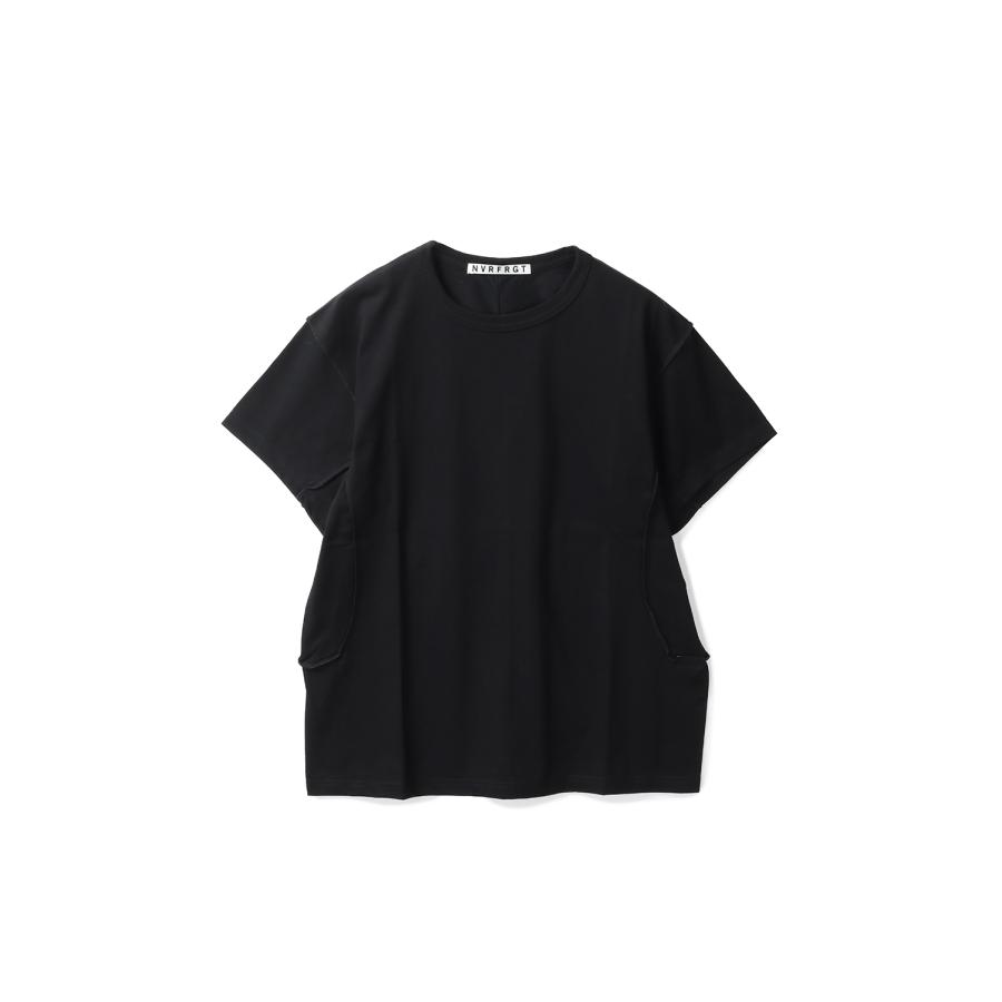 【P5倍 / SALE】HALF SLEEVE T-SHIRT - BLACK (NF251T06) NVRFRGT(ネヴァーフォーゲット) | 