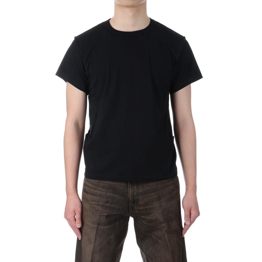 【P5倍 / SALE】HALF SLEEVE T-SHIRT - BLACK (NF251T06) NVRFRGT(ネヴァーフォーゲット) |  | 03