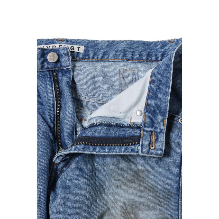 【P5倍 / SALE】3D TWISTED JEANS 2.0 - DISTRESSED FADED INDIGO (NF251P09A) NVRFRGT(ネヴァーフォーゲット) |  | 02