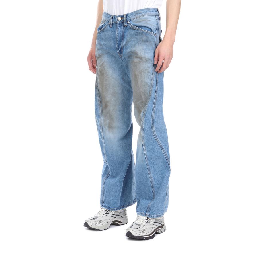 【P5倍 / SALE】3D TWISTED JEANS 2.0 - DISTRESSED FADED INDIGO (NF251P09A) NVRFRGT(ネヴァーフォーゲット) |  | 04