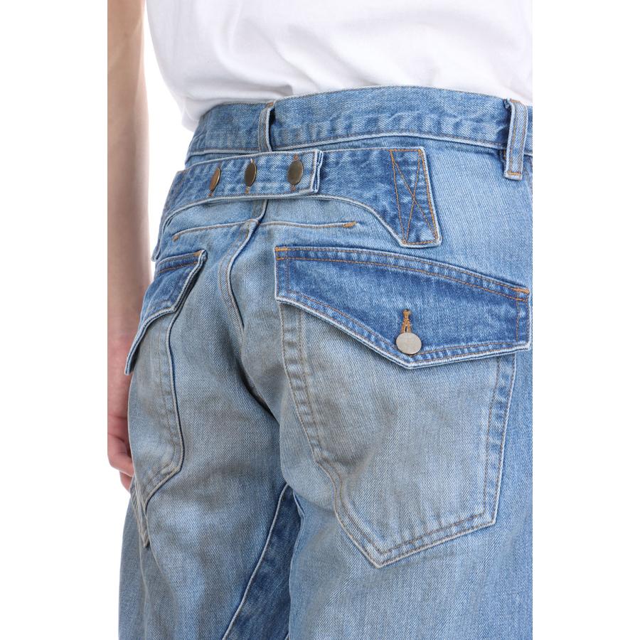 【P5倍 / SALE】3D TWISTED JEANS 2.0 - DISTRESSED FADED INDIGO (NF251P09A) NVRFRGT(ネヴァーフォーゲット) |  | 06