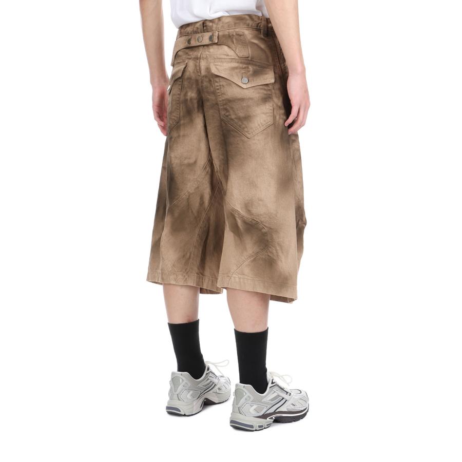 【P5倍 / SALE】3D TWISTED JORTS - CRAZY DIRTY WASHED TAN (NF251P10B) NVRFRGT(ネヴァーフォーゲット) |  | 05