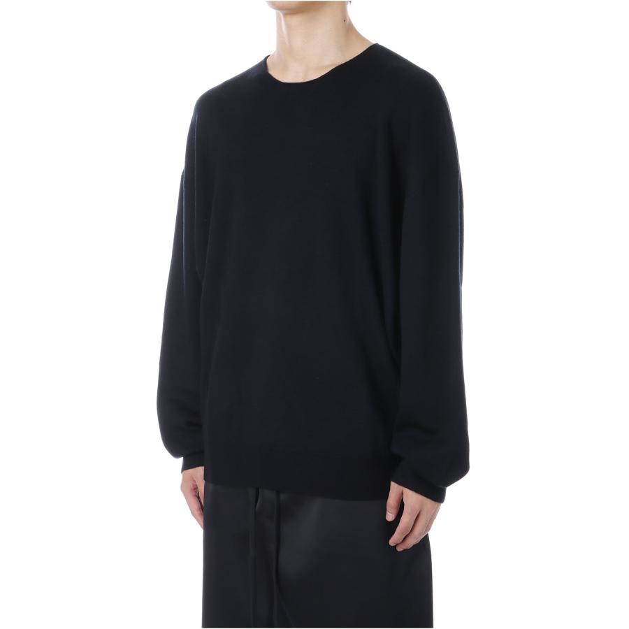 【P2倍 / SALE】Merino Long Sleeve Crewneck Sweater / Jet Black (192SP256490F) ESSENTIALS(エッセンシャルズ) |  | 01