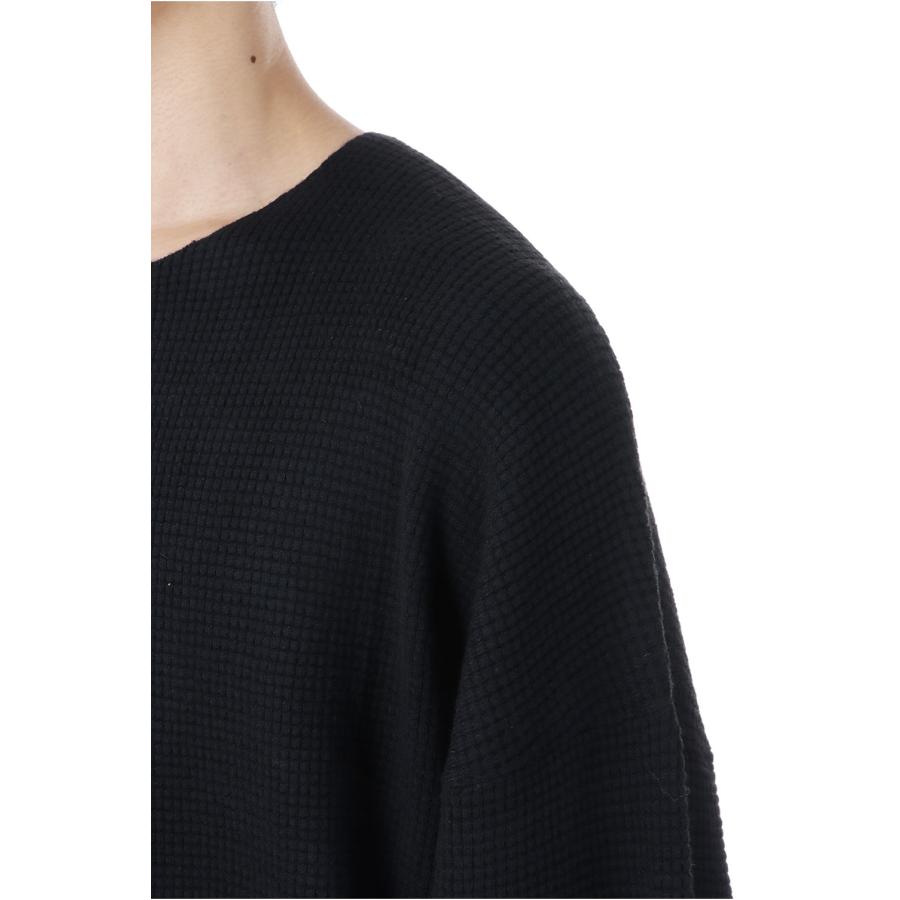 【P2倍】Waffle Long Sleeve Crewneck Sweater / Jet Black (192SP256160F) ESSENTIALS(エッセンシャルズ) |  | 04