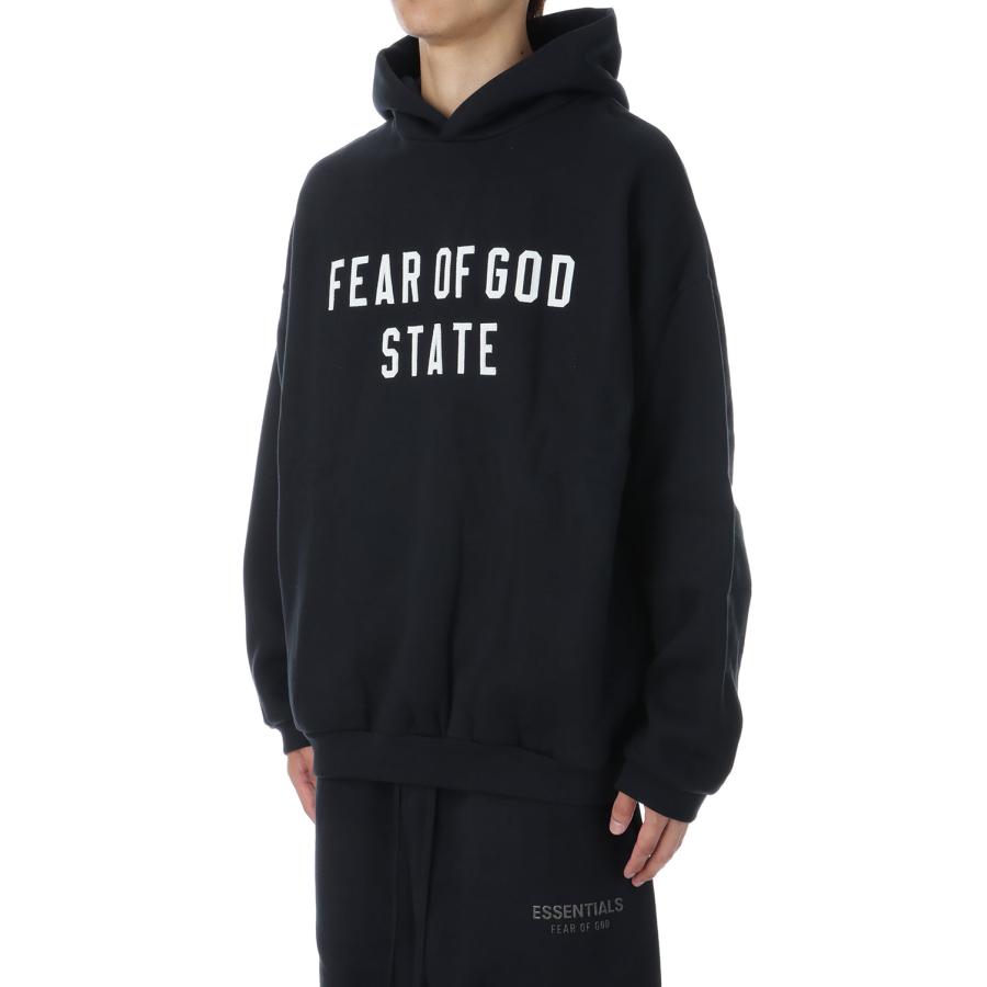 【P2倍 / SALE】90S Fit Fleece Hoodie / Jet Black (192SP256210F) ESSENTIALS(エッセンシャルズ) |  | 01