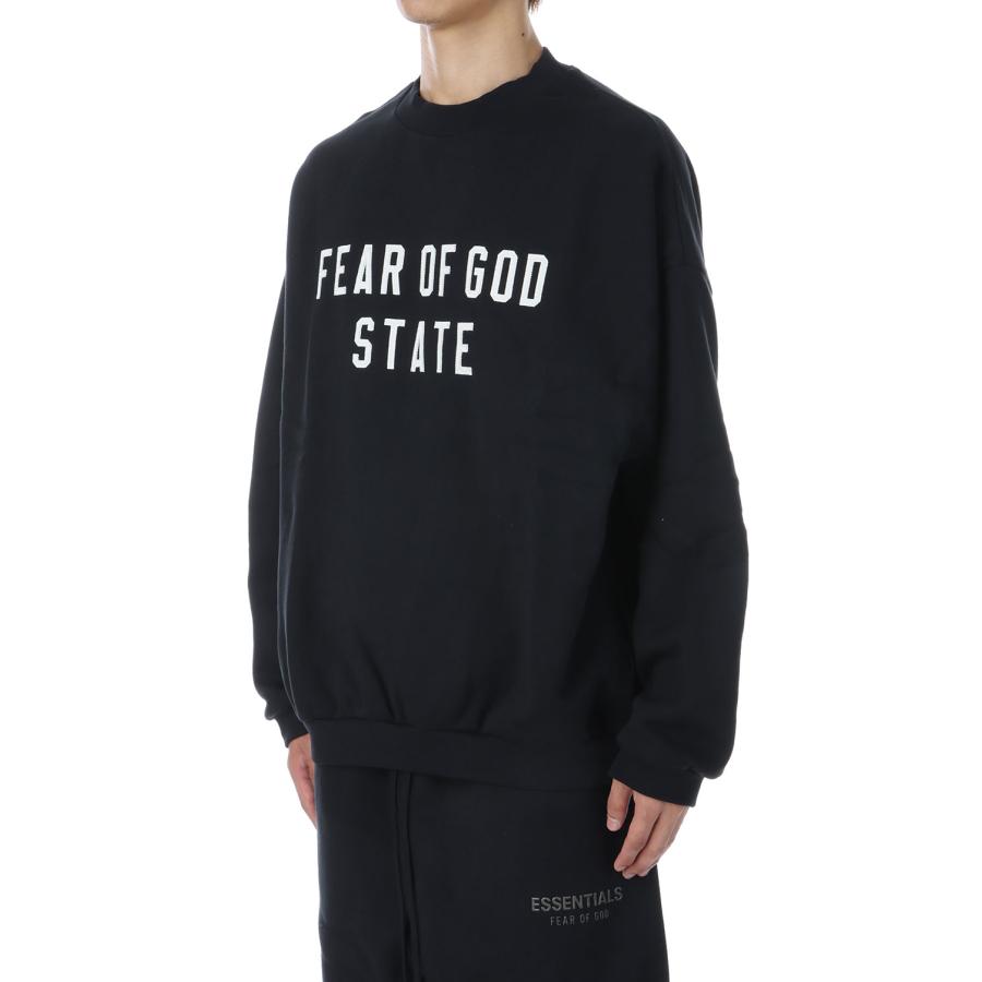 【P2倍 / SALE】90&amp;amp;amp;amp;amp;amp;#039;S Fit Fleece Crewneck / Jet Black (192SP256550F) ESSENTIALS(エッセンシャルズ) |  | 01