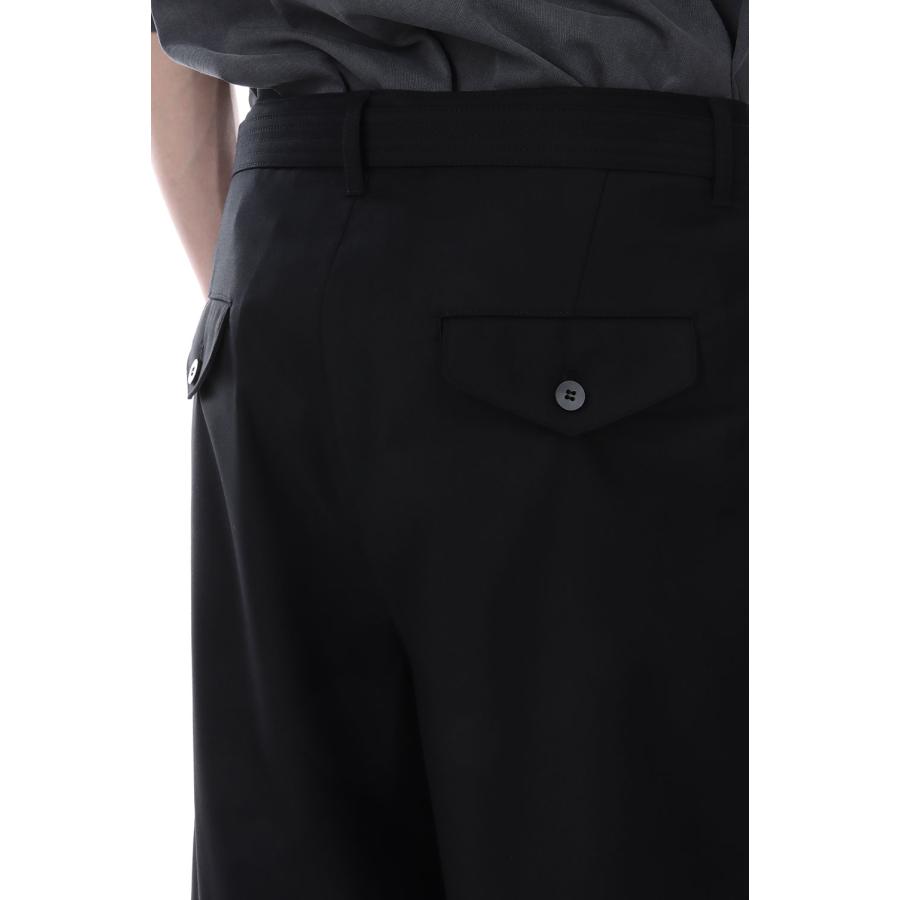 【P5倍 / SALE】Hemingway Belted Shorts - Black (AODMPT001) ANOTHER OFFICE(アナザー・オフィス) |  | 03