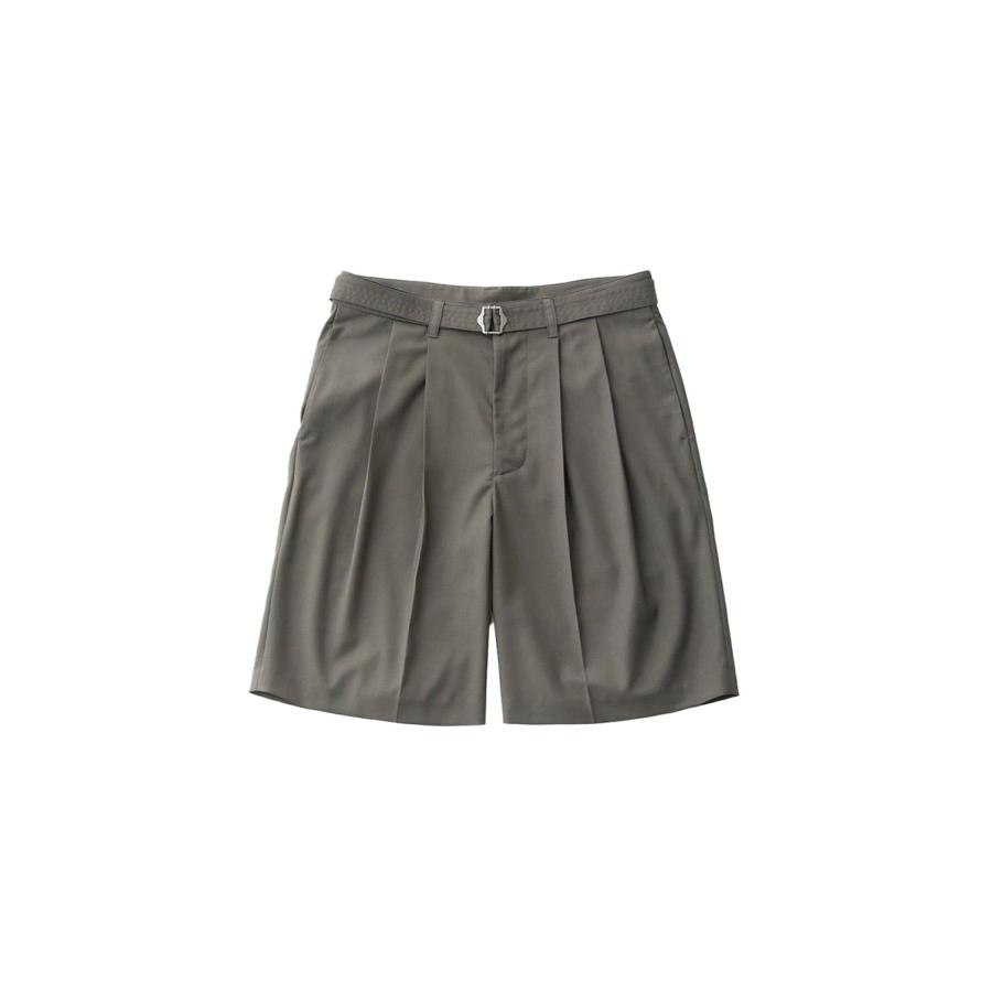 【P5倍 / SALE】Hemingway Belted Shorts - Olive Gray (AODMPT001) ANOTHER OFFICE(アナザー・オフィス) |  | 05
