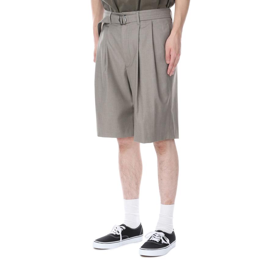 【P5倍 / SALE】Hemingway Belted Shorts - Bamboo (AODMPT001) ANOTHER OFFICE(アナザー・オフィス) |  | 01