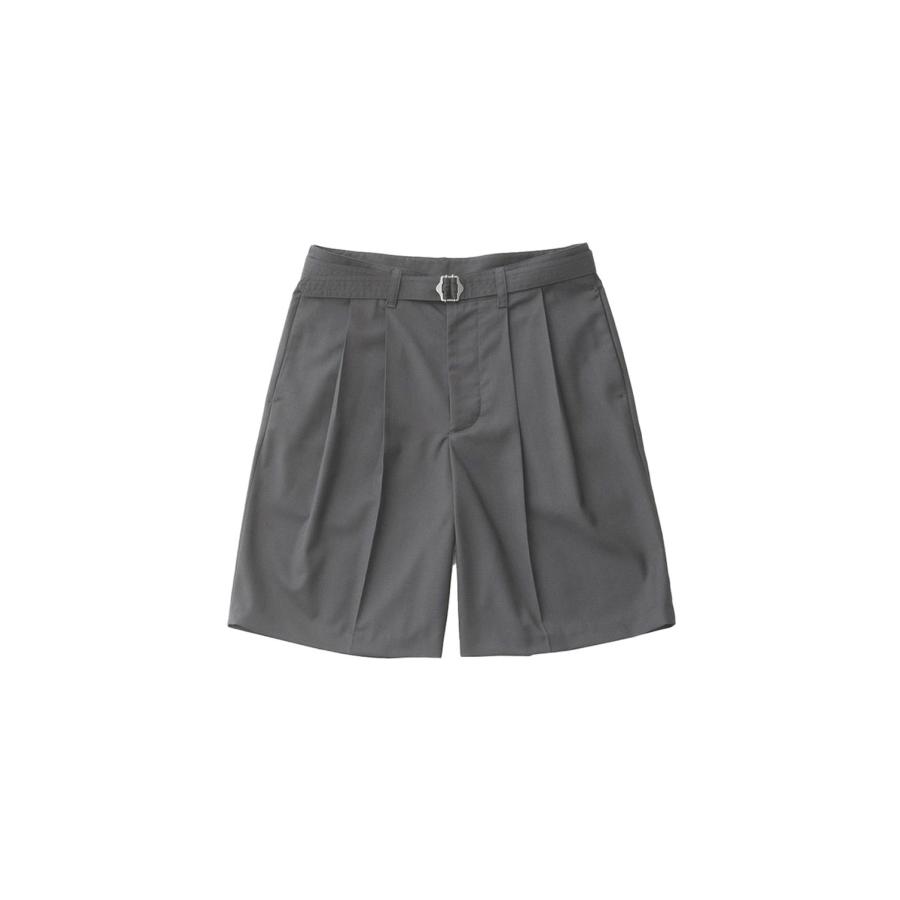 【P5倍 / SALE】Hemingway Belted Shorts - Heather Gray (AODMPT001) ANOTHER OFFICE(アナザー・オフィス) |  | 05