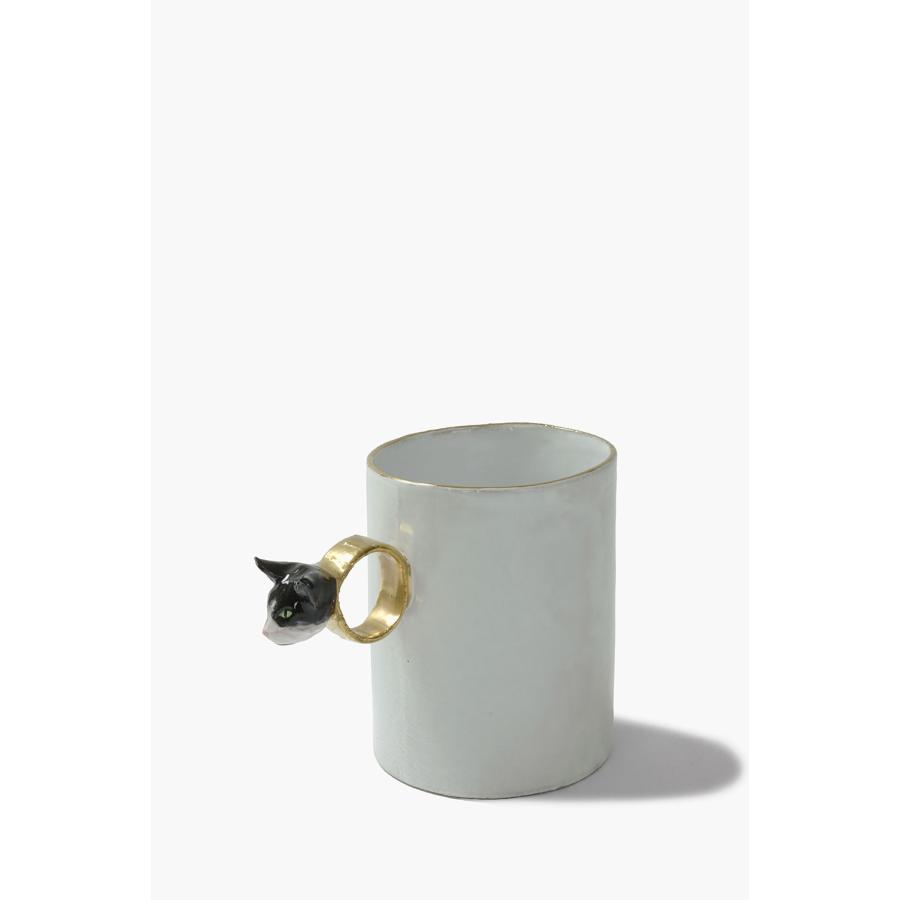 Serena Cat Cup (TSSSRN200) Astier de Villatte(アスティエ ド ヴィラット) | ASTIER de VILLATTE. | 01