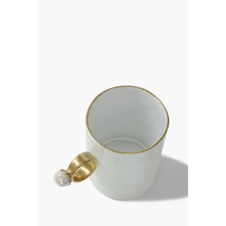 【P5倍】Serena Pearl Cup (TSSSRN230) Astier de Villatte(アスティエ ド ヴィラット) |  | 02