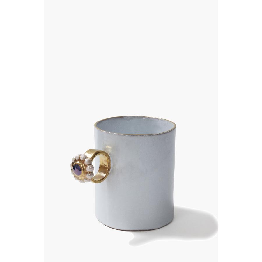 【P5倍】Serena Blue Iris Ring Cup (TSSSRN340) Astier de Villatte(アスティエ ド ヴィラット) |  | 01