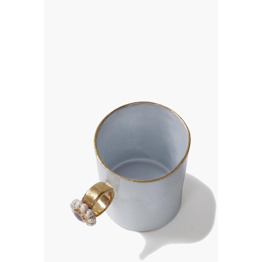 【P5倍】Serena Blue Iris Ring Cup (TSSSRN340) Astier de Villatte(アスティエ ド ヴィラット) |  | 02