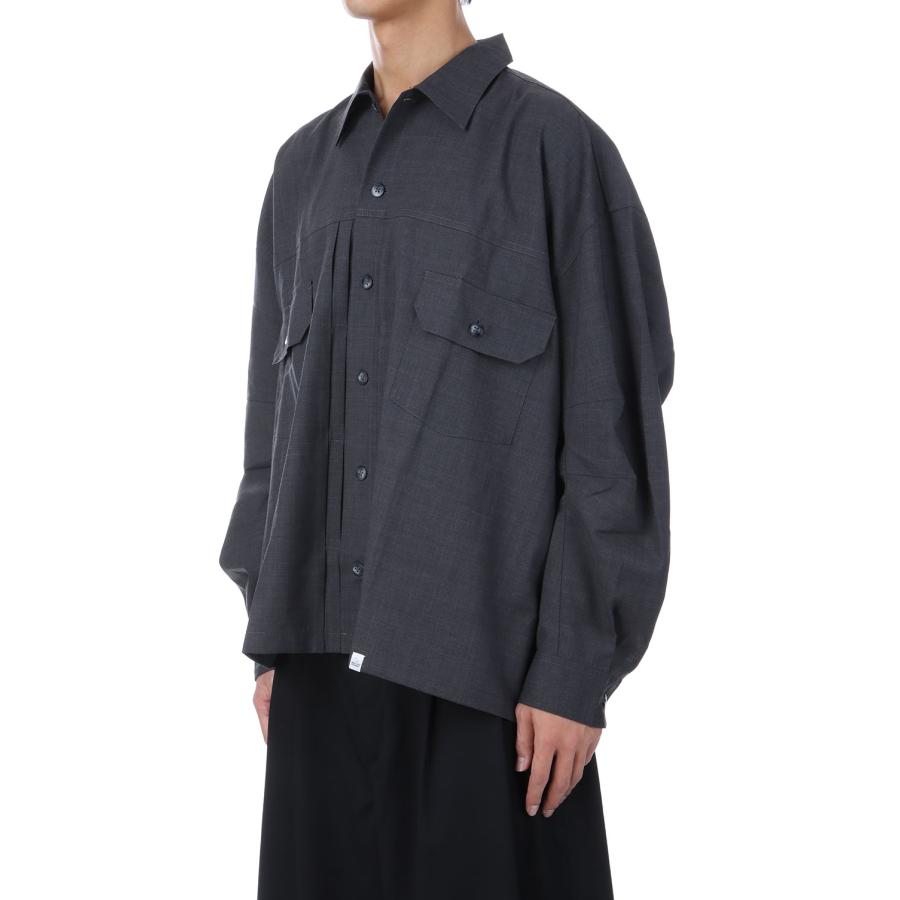 MAGIC STICK 【SALE】WIDE DRESS TYPE 2 SHIRT / Solid Grey